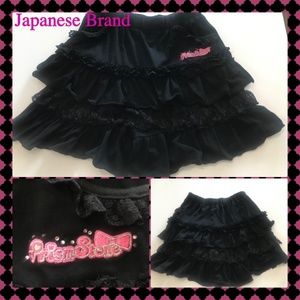 Girl's black skort Japanese Brand size 12-14